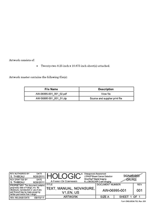 NovaSure RF Controller Manual Rev 001 Sept 2011