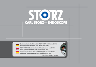 Elektromechanischer Morcellator ROTOCUT™ G1 Modelle 26713x Motorensystem UNIDRIVE® GYN Modell 207111 20-1 ROTOCUT™ G1 Electromechanical Morcellator models 26713x Motor system UNIDRIVE® GYN model 207111 20-1 Morcelador electromecánico ROTOCUT™ G1 modelos 26713x Sistema de motor UNIDRIVE® GYN modelo 207111 20-1 x=001, 101, 002, 201, 301, 202  