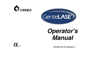 GentleLASE Operators Manual Rev A