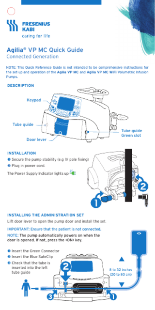 Agilia VP MC Quick Guide 2016