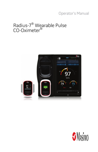 Radical-7 Wearable Pulse CO-Oximeter Operators Manual Nov 2017