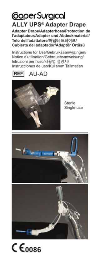 ALLY UPS Adapter Drape Instructions for Use Rev A April 2018