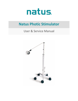 Natus Photic Stimulator User & Service Manual Rev P July 2020