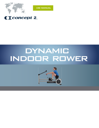 concept2.com TABLE OF CONTENTS USE & TRAINING The Dynamic Indoor Rower... 4 Leveling the Dynamic Indoor Rower ... 4 Setting the Flexfoot... 5 Use of Handle Hook... 5 Use of the Optional Wind Shield... 5 Important Safety Notes ... 6 Before Your First Row ... 6 Proper Rowing Technique ... 7 Getting Started ... 8 Workout Intensity ... 8 Damper Settings on the Flywheel ... 8 USING THE PERFORMANCE MONITOR (PM) ... 9 MAINTENANCE... 11 WARRANTY ... 13 Serial Number Location The label is located on the inner left side of the front leg/monitor arm assembly (the leg that attaches to the monitor arm). RECORD YOUR SERIAL NUMBER HERE IMPORTANT NOTE: For additional information about Concept2, complete warranty details, or to register to receive product updates, please visit concept2.com/registration. 1015 3
