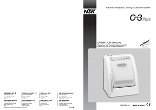 Care 3 Plus Operation Manual