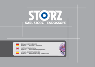 Charging station Inductive 8546 LE1 Instruction Manual ver 1.6 Oct 2015