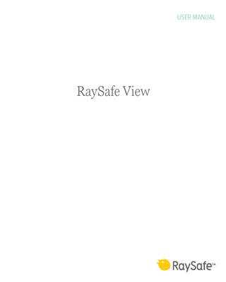 USER MANUAL  RaySafe View  