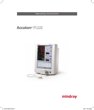 Accutorr Plus Operating Instructions Rev AC Sept 2007