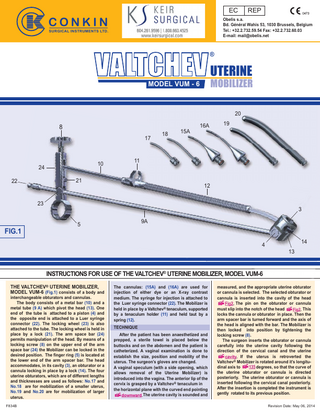 VALTCHEV UTERINE MOBILIZER Instructions for Use