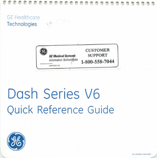 Dash Series V6 Quick Reference Guide Oct 2003