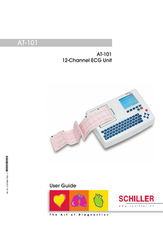 AT-101  Art.-no.: 2.510526 Rev.: c *2.510526*  AT-101 12-Channel ECG Unit  User Guide  