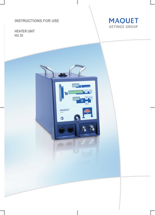 HU 35 HEATER UNIT Users Manual March 2017