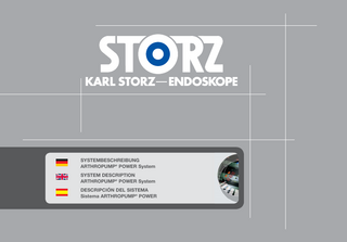 SYSTEMBESCHREIBUNG ARTHROPUMP® POWER|System SYSTEM DESCRIPTION ARTHROPUMP® POWER|System DESCRIPCIÓN DEL SISTEMA Sistema ARTHROPUMP® POWER  