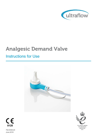 Analgesic Demand Valve Instructions for Use June 2018