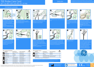 6T and 9T series TEE Probe Care Card Rev 13 Oct 2016