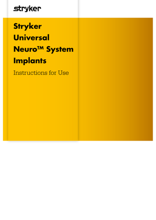 Table of Contents  1. Intended use / indications for use... 1  2. Contraindications... 2  3. Adverse Effects... 3  4. Self-Drilling Screws... 6  5. Emergency Self-Tapping Screws... 7  6. Material Information... 8  7. Cleaning... 9 7.1. Manual Pre-Cleaning Process (if applicable)... 9 7.2. Automated Cleaning Process... 9 7.3. Drying Process... 9 7.4. Sterilization... 10  8. Returns... 11  9. Warranty...12  