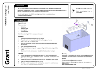 CW26 Heat Exchange Coil User Guide V1