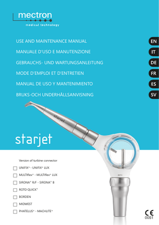 starjet Use and Maintenance Manual Rev 09