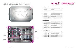 Airlock with Presslock System Tray Layout