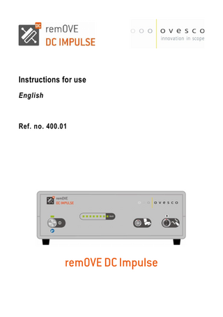 remOVE DC IMPULSE Instructions for Use Rev 09 