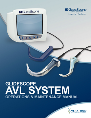 GlideScope AVL SYSTEM Operations and Maintenance Manual August 2014