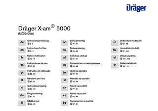 X-am 5000 Instructions for Use 2nd edition May 2008