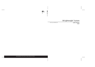 172 page spine  S8 Lightweight™ System Reorder number: 338239/1 05 06  USER’S MANUAL English  www.resmed.com Global Leaders in Sleep and Respiratory Medicine  