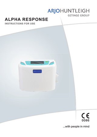 ARJOHUNTLEIGH ALPHA RESPONSE Instructions for Use July 2014