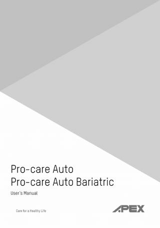 Pro-care Auto series Users Manual Ver 1.0 2019