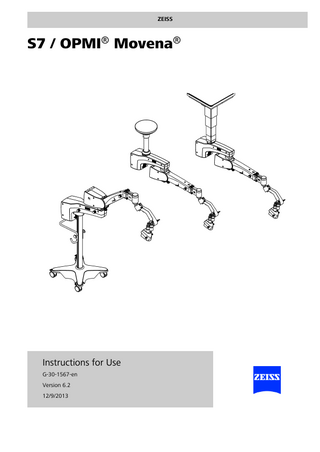 S7 OPMI Movena Instructions for Use Ver 6.2 Sept 2013