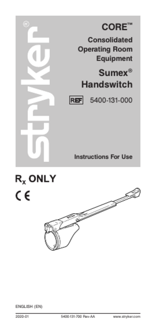 Sumex Handswitch Instructions for Use Jan 2020