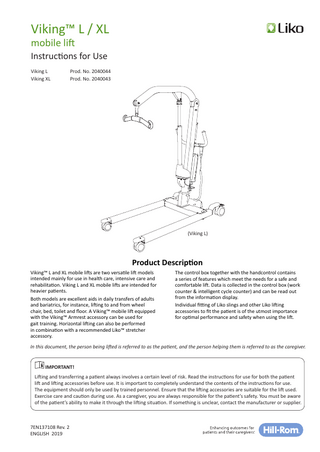 Viking L and XL Instructions for Use Rev 2 2019