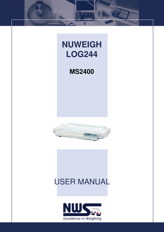 NUWEIGH LOG244-MS2400 User Manual