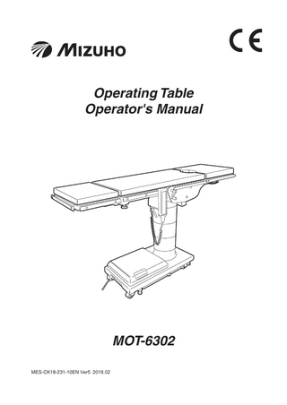 Page 1  TABLE OF CONTENTS Title  Page  WARRANTY ·················································································································································· 2 EQUIPMENT LABELS ·································································································································· 3 SAFETY & HEALTH SYMBOLS ···················································································································· 4 TABLE SPECIFICATIONS ····························································································································· 6 INSPECTIONS PERFORMED PRIOR TO PLACING UNIT INTO USE ························································· 8 SPECIAL USER ATTENTION ························································································································ 9 SECTION I INTRODUCTION ··················································································································· 17 1-1. General ········································································································································· 17 1-2. Power Requirements ···················································································································· 17 1-3. Pendant Control Unit ···················································································································· 18 1-4. Floor Lock/Brake System ·············································································································· 19 SECTION II OPERATION ························································································································· 20 2-1. Electrical Power ···························································································································· 20 2-2. AC Operation ································································································································ 20 2-3. Battery Operation ························································································································· 21 2-4. Automatic Shut-Off ························································································································ 21 2-5. Charging the Battery····················································································································· 22 2-6. Positioning Functions ···················································································································· 23 2-7. Emergency Switch ························································································································ 27 2-8. Emergency Back-up Controls ······································································································· 27 2-9. Emergency Brake Release ··········································································································· 28 2-10. Head Section ······························································································································ 28 2-11. Leg Section Removal ·················································································································· 29 2-12. Table Top Rotation ······················································································································ 29 2-13. Kidney Lift ··································································································································· 30 2-14. Positioning ·································································································································· 31 SECTION III MAINTENANCE ··················································································································· 33 3-1. Cleaning Recommendations ········································································································· 33 3-2. Routine Inspections ······················································································································ 34 3-3. Preventive Maintenance ··············································································································· 35 3-4. Operator Troubleshooting ············································································································· 36 3-5. Maintenance Checks & Services ·································································································· 37 3-6. Maintenance Matrix ······················································································································ 39 3-7. Service ········································································································································· 41 3-8. Disposal Instructions ···················································································································· 41 SECTION IV  ELECTROMAGNETIC EMISSIONS ···················································································· 42  Although current at time of publication, MIZUHO's policy of continuous development makes this manual subject to change without notice.  