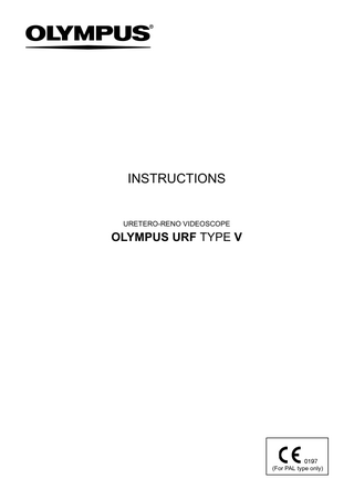 URF-V Instructions July 2007