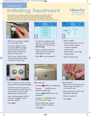 Liberty Procedure Card Rev A