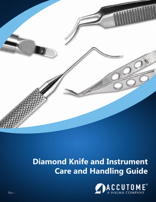 Diamond Knife and Instrument Care and Handling Guide Rev -  