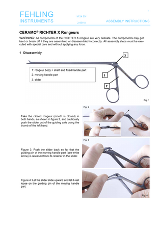 CERAMO RICHTER X Rongeurs Assembly Instructions