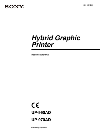 UP-990AD, UP-970AD Instructions for Use -13