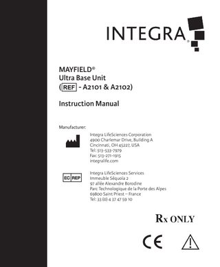 MAYFIELD Ultra Base Unit Rev DAB Instruction Manual 