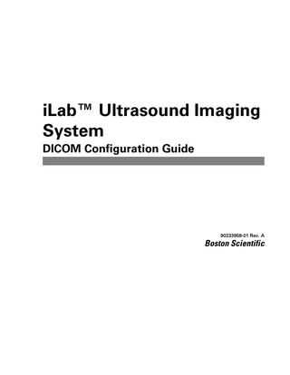 iLab DICOM Configuration Guide Rev A