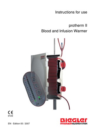 Protherm II Instructions for Use Edition 6- 2007