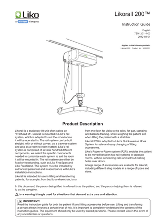 Likorall 200 Instruction Guide Feb 2012