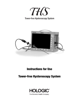 THS Tower-free Hysteroscopy System Instructions for Use Rev 003