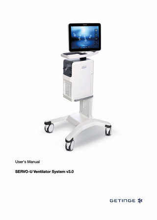 SERVO-U Ventilator System Users Manual Ver 3.0 Sept 2018