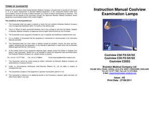 Coolview C50, C35 and C20S3 series Instruction Manual Issue A5 Sept 2011