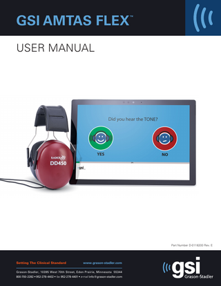 GSI AMTAS FLEX User Manual Rev E