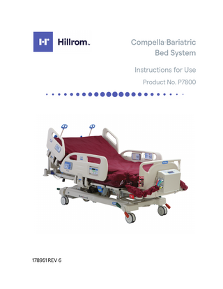 Compella Bariatric Bed System P7800 User Manual Rev 6