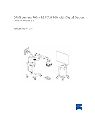 OPMI Lumera 700 + RESCAN 700 Incl. Digital Option Instructions for Use Sw Release 3.2 Nov 2020