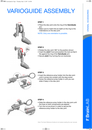 ZEISS VARIO Assembly Guide Rev 1.0